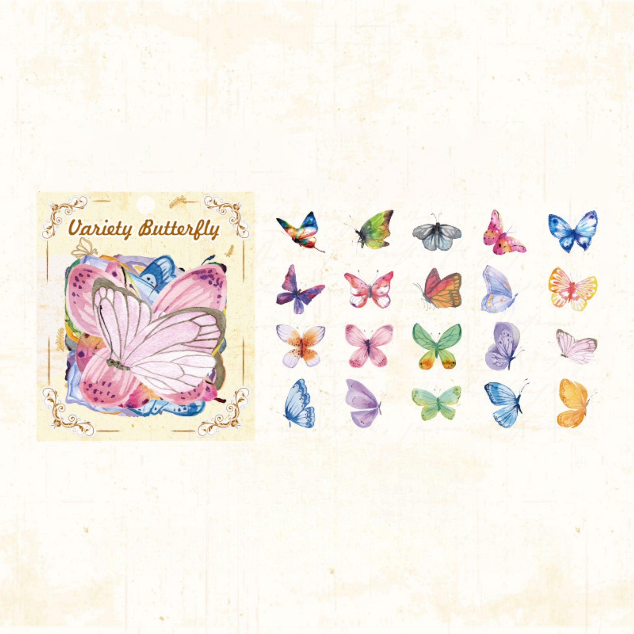 Variety Butterfly Sticker Pack