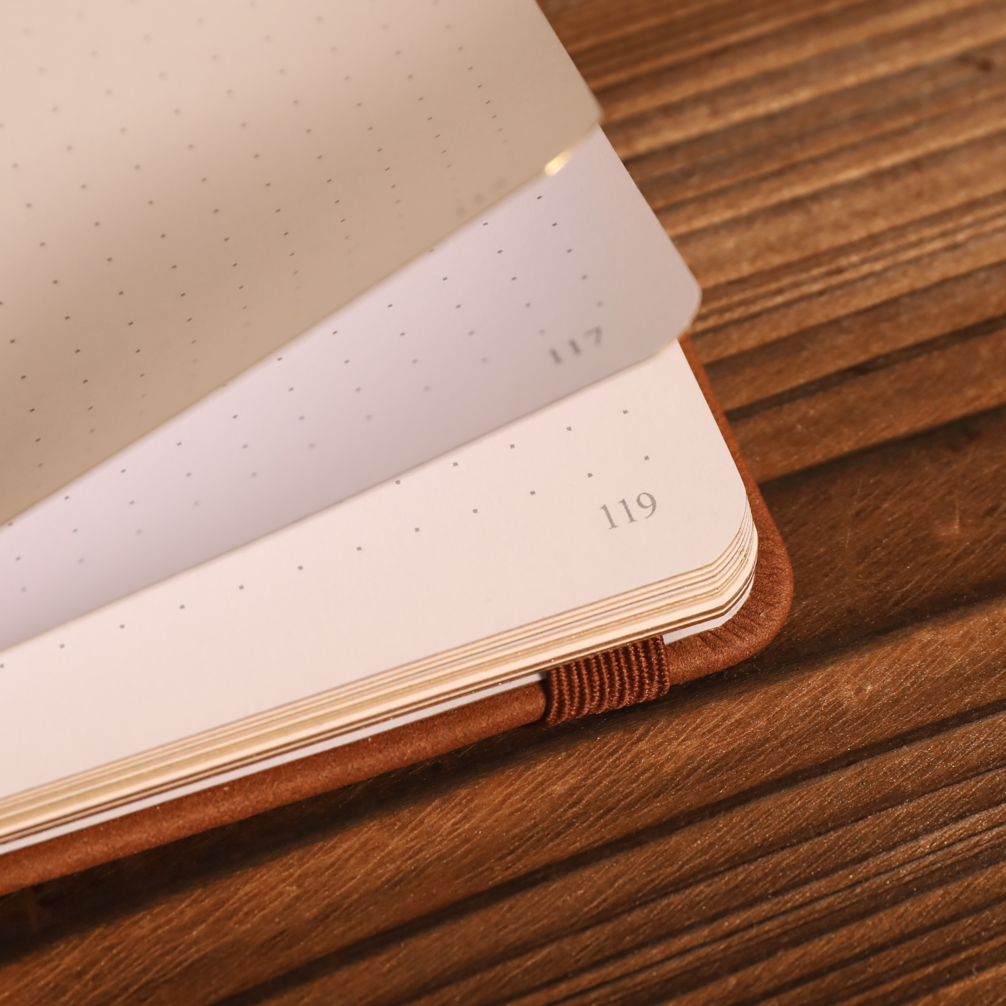 8x8 Square Art Heirloom Dot Grid Notebook - Brown