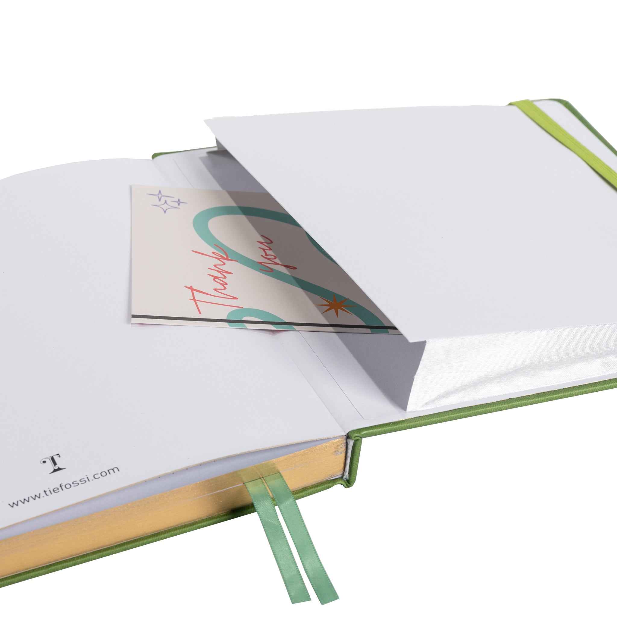 8x8 Square Sakura & Cat Dot Grid Notebook - Green