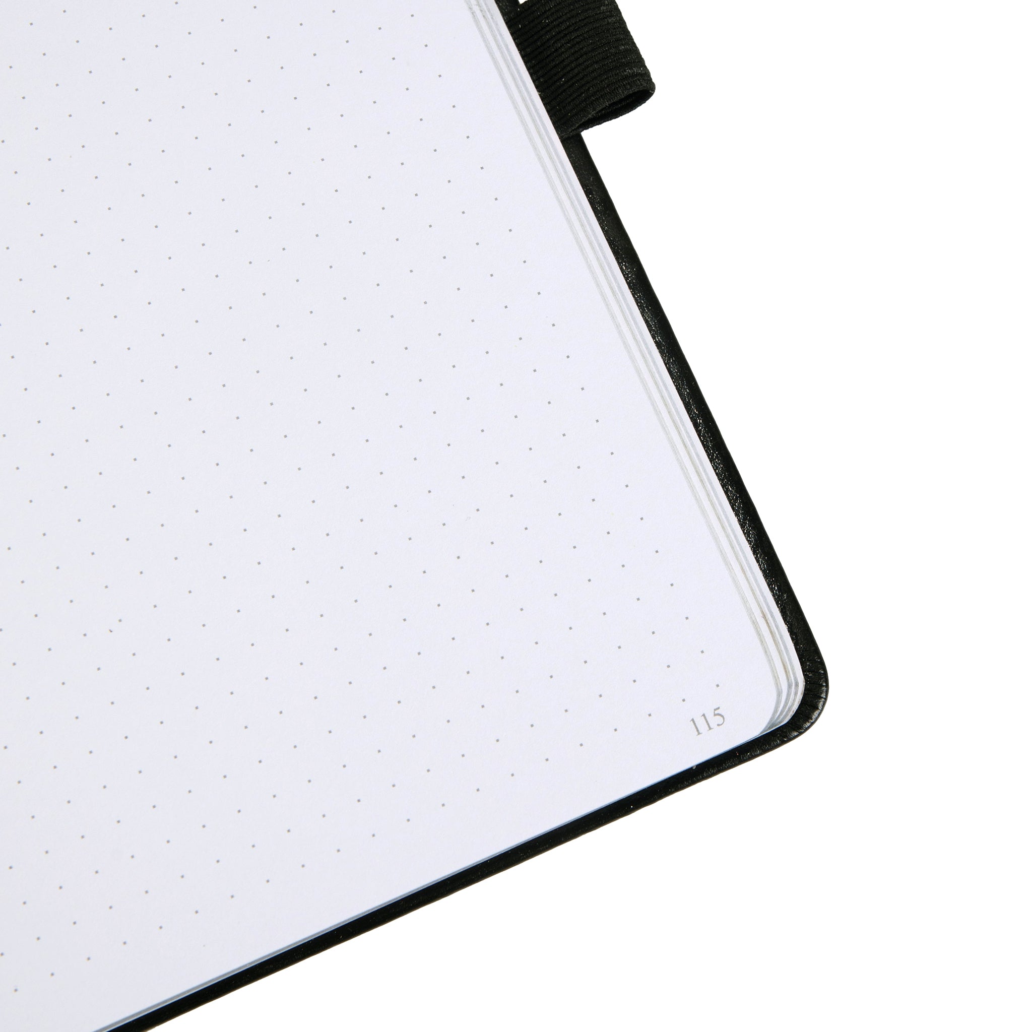 8x8 Square Tree of Life Dot Grid Notebook - Black