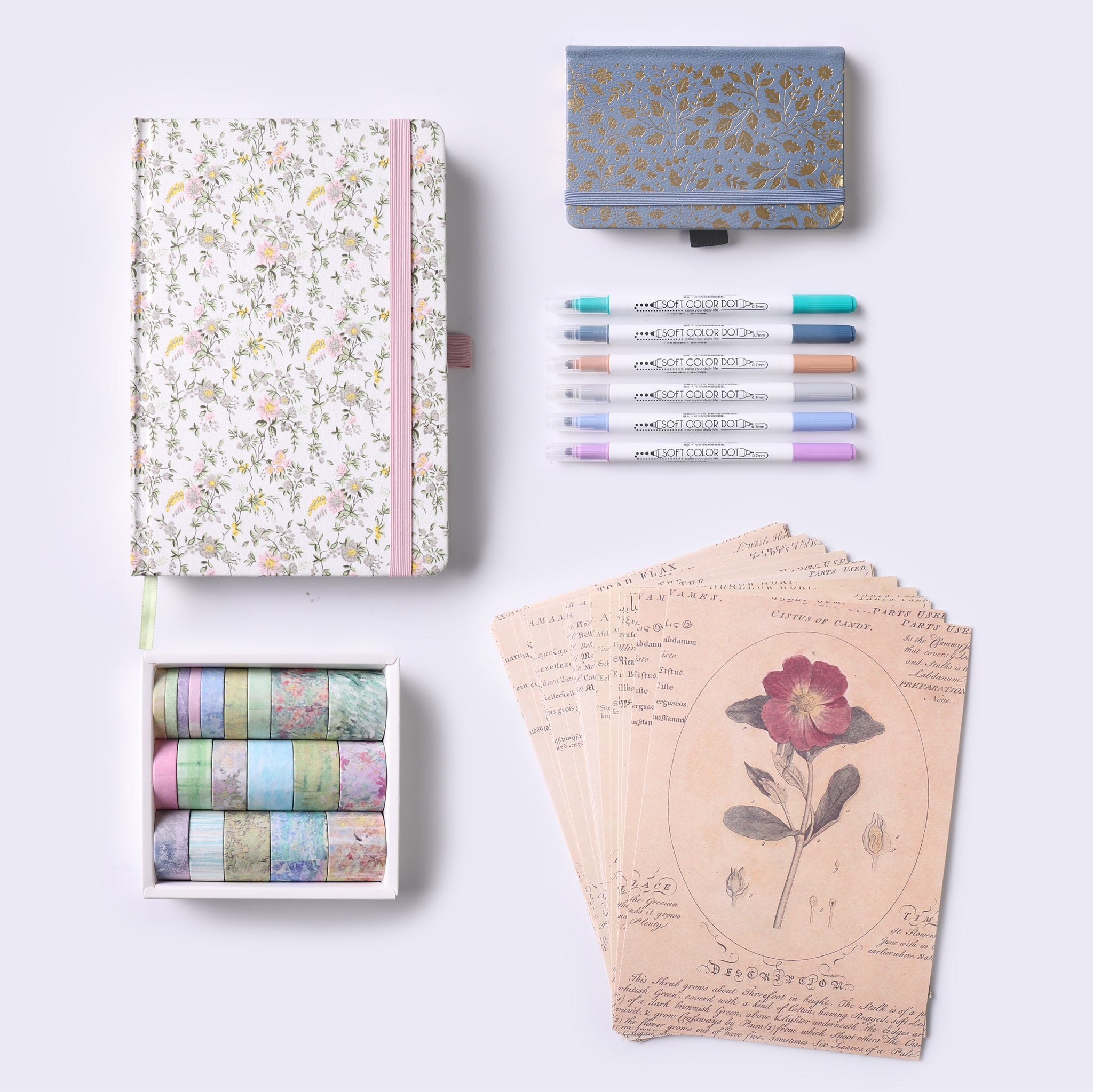 A5DotGridNotebook_A6DotGridNotebook_6ColorsMarker_20RollsWashiTape_30SheetsScrapbookingPaper_2.jpg