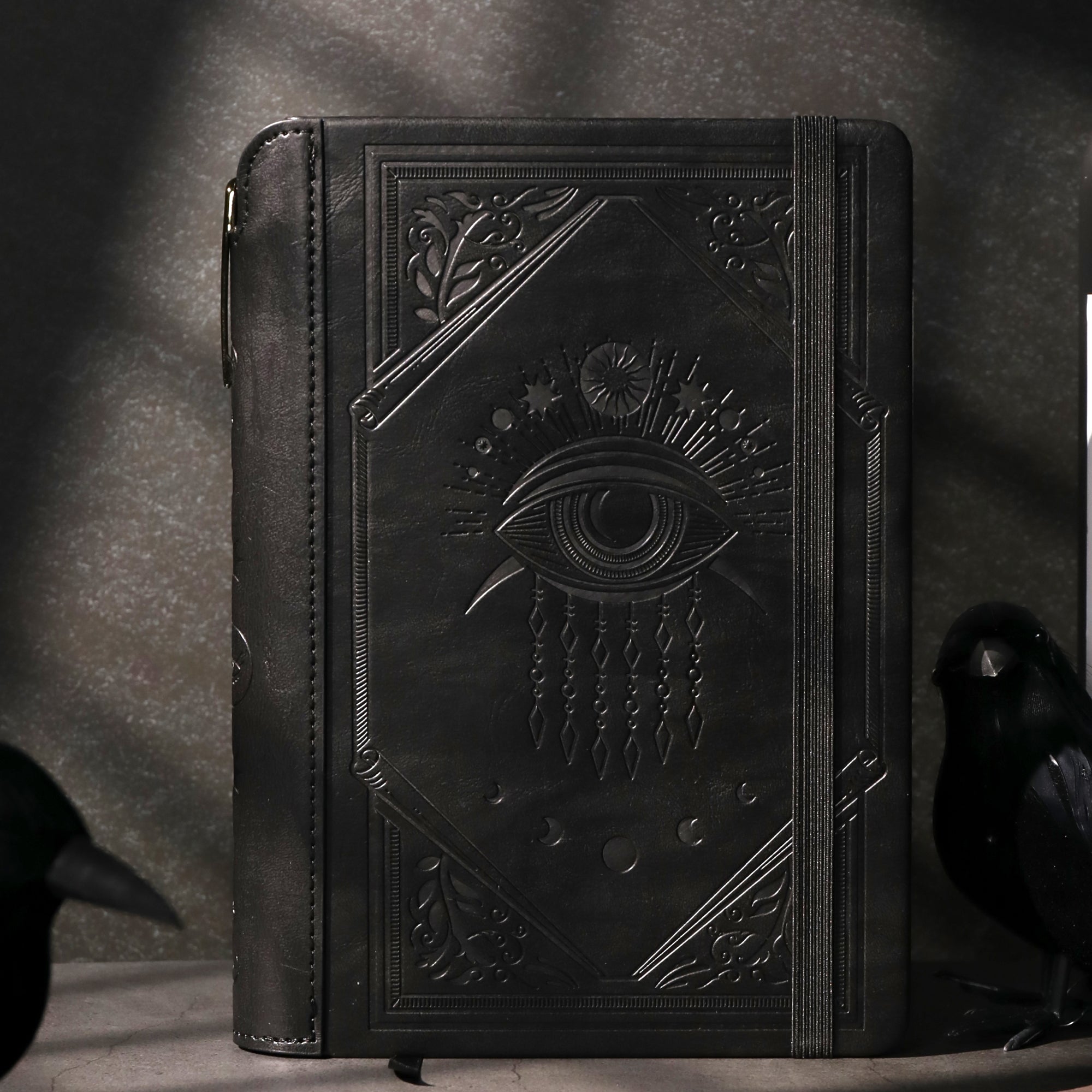 A5 Evil Eye Lined Notebook - Black