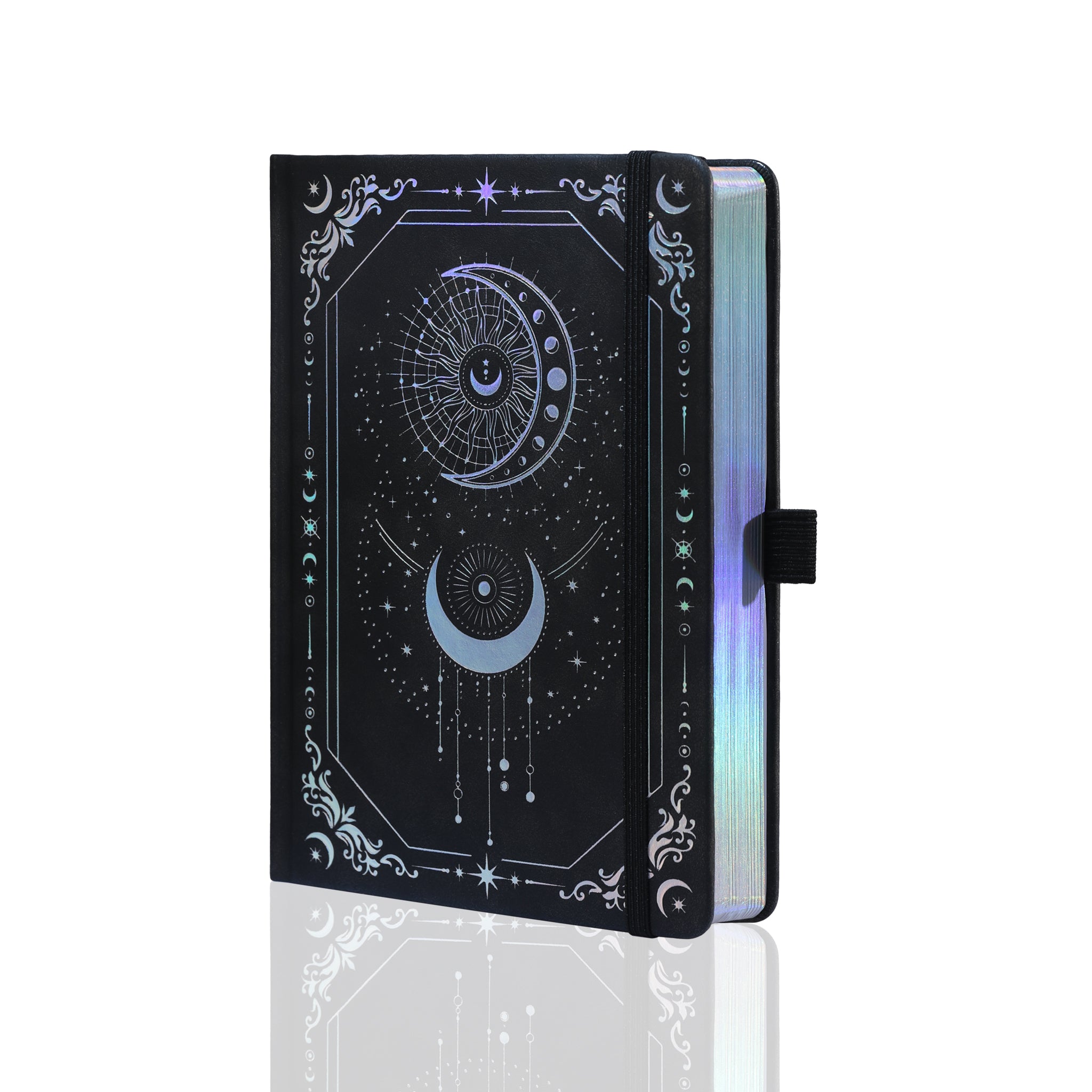 A5 Solunara Lined Notebook - Black Silver