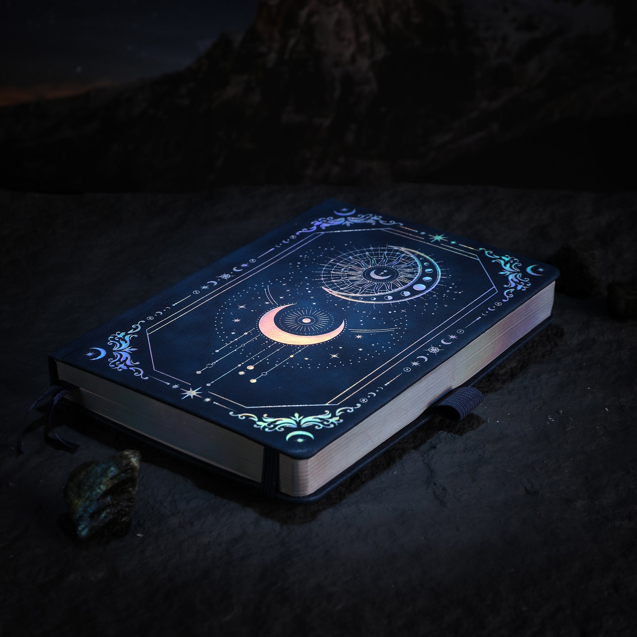 A5 Solunara Lined Notebook - Navy