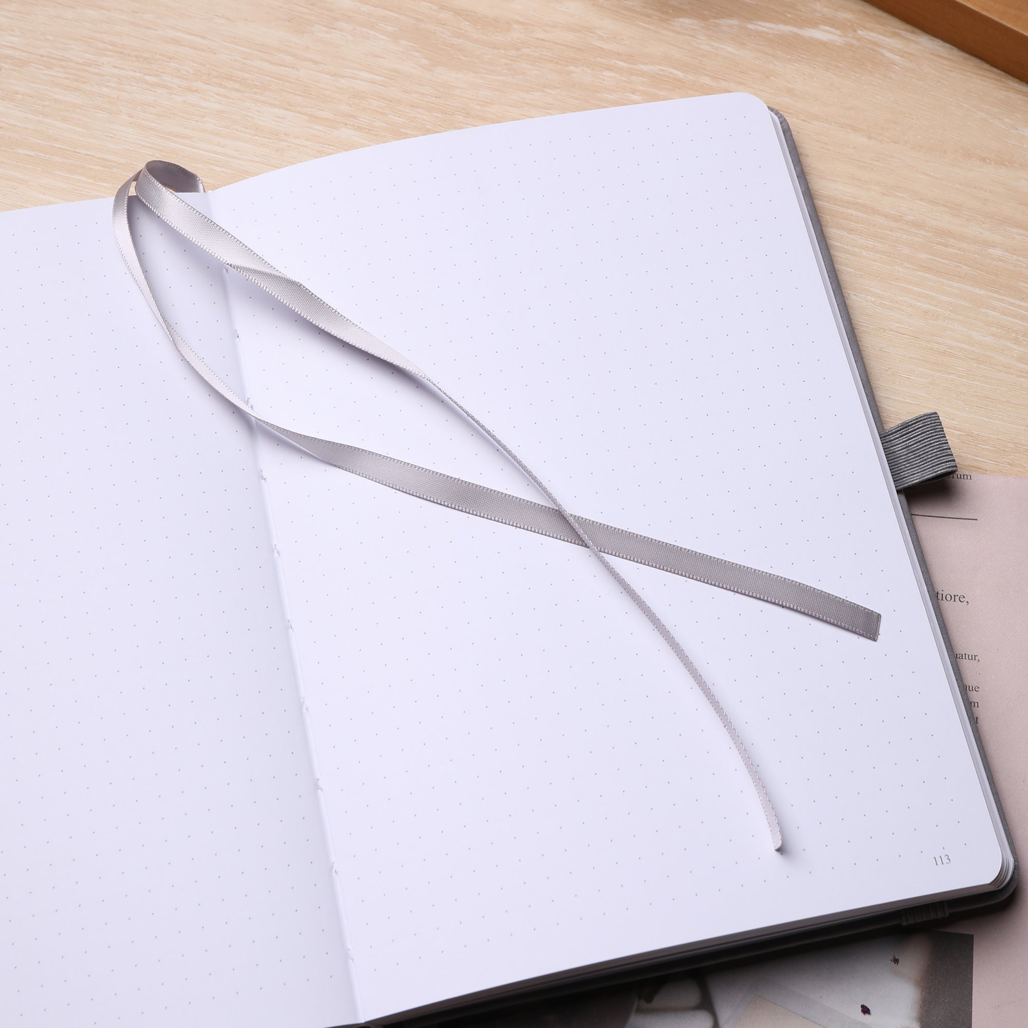 A5 Embrace the Light Dot Grid Notebook - Gray