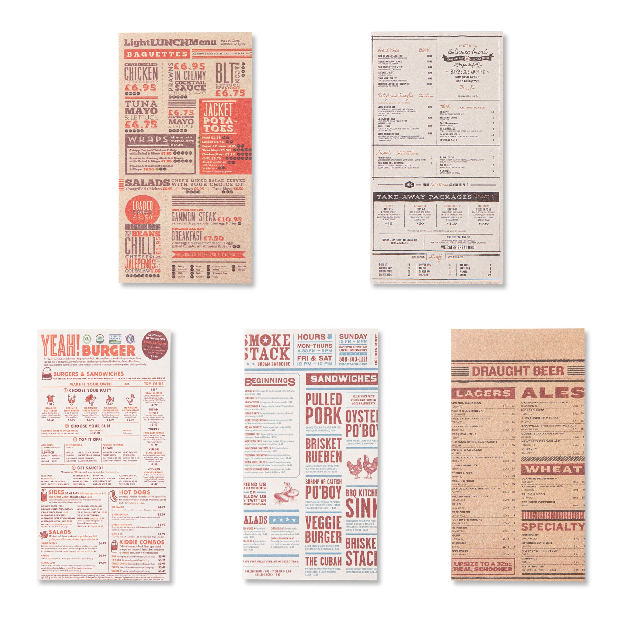 Antique Bookstore Scrapbook Paper - Menu - 60 Sheets