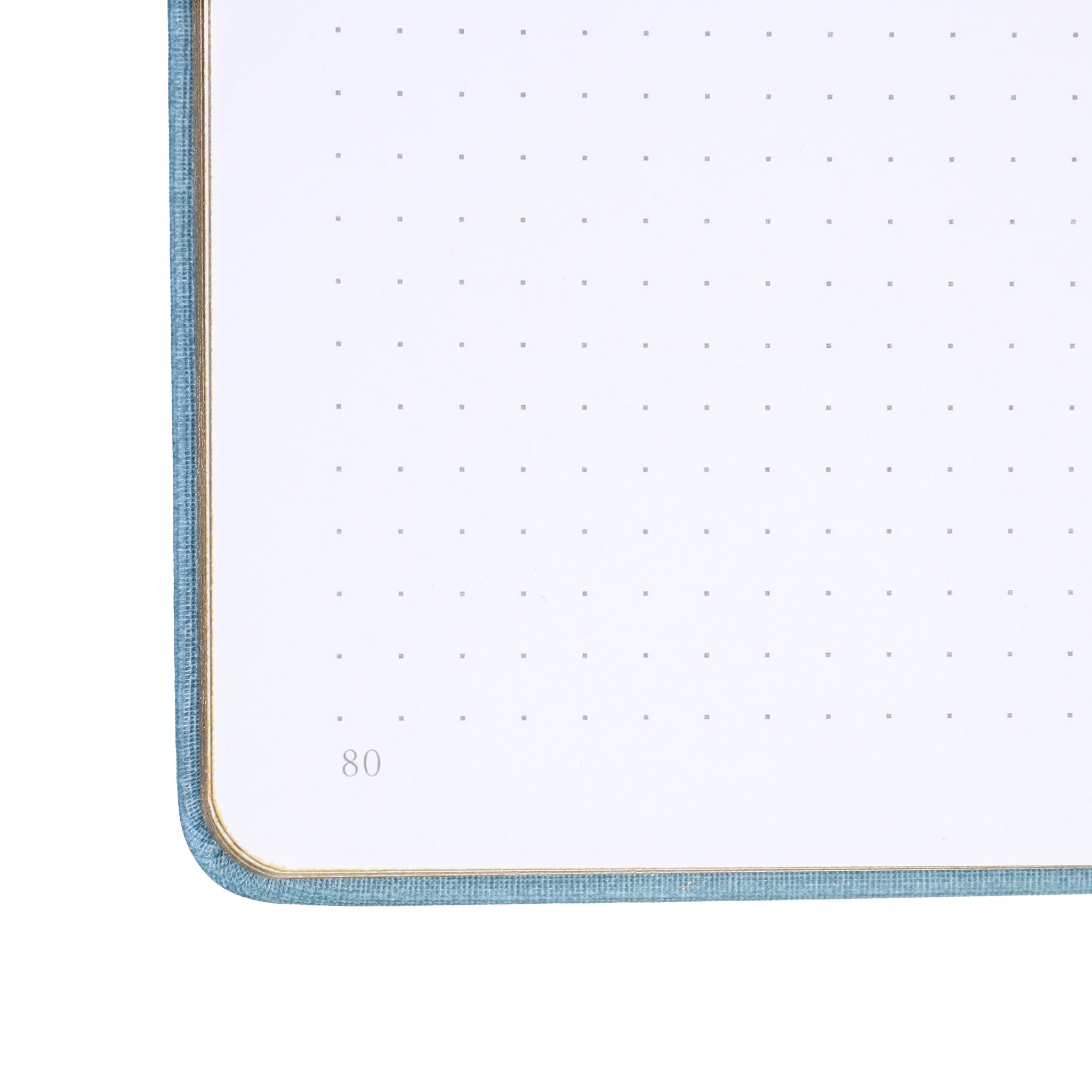 B5 Gold Vintage Dot Grid Notebook - Blue