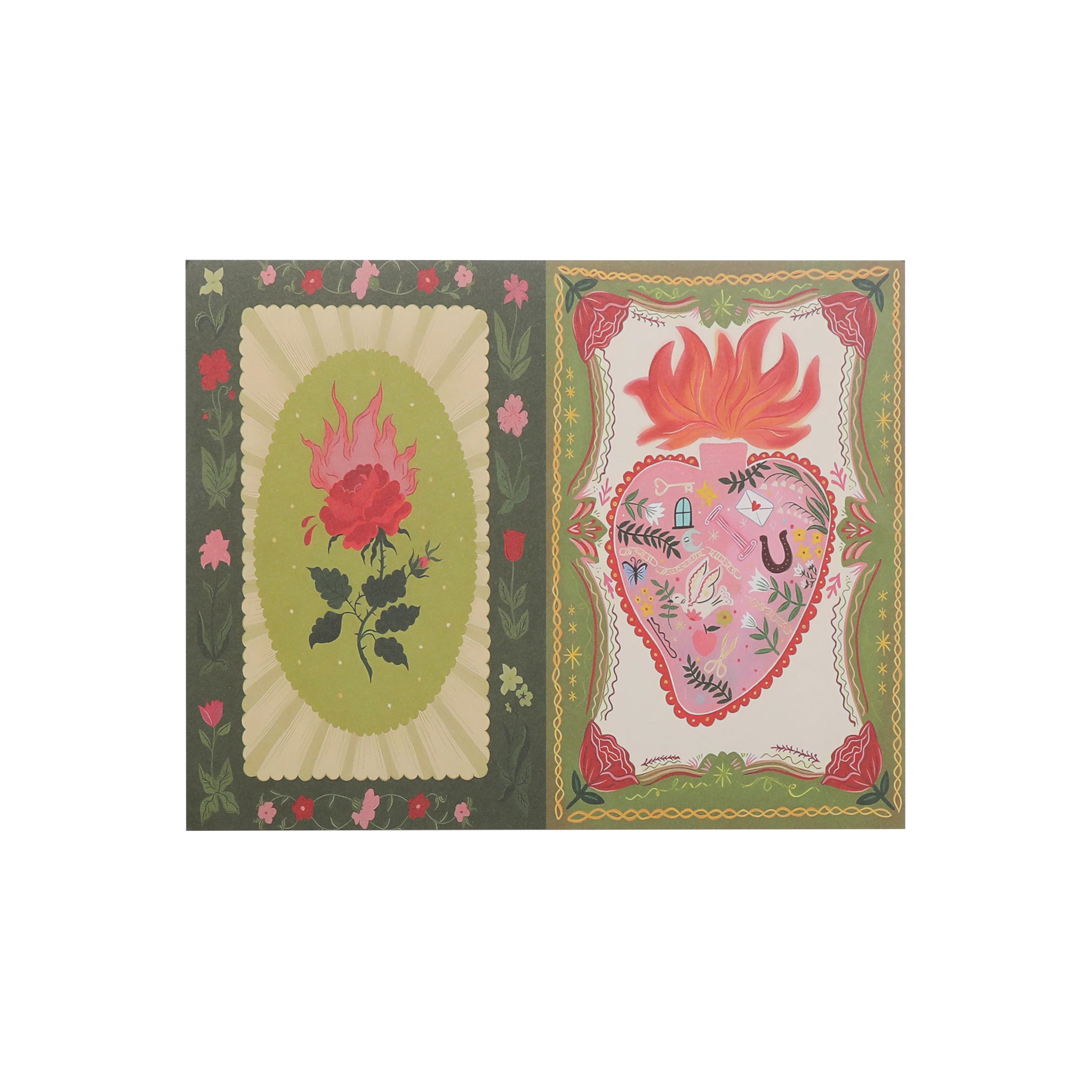 Creative Illustration Scrapbook Paper - 12 Sheets