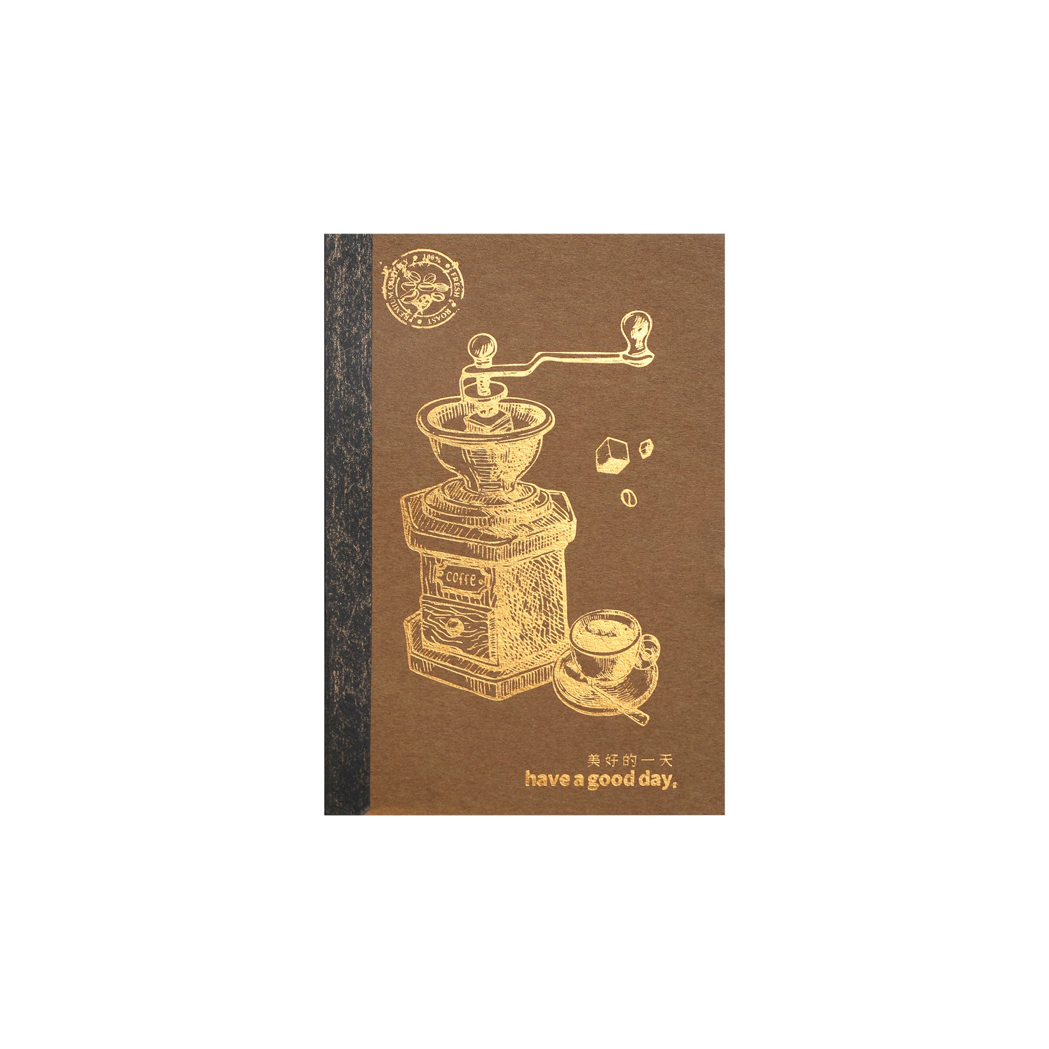 Diary of Old Times Gilded Collage Book - Coffee - 36 Sheets