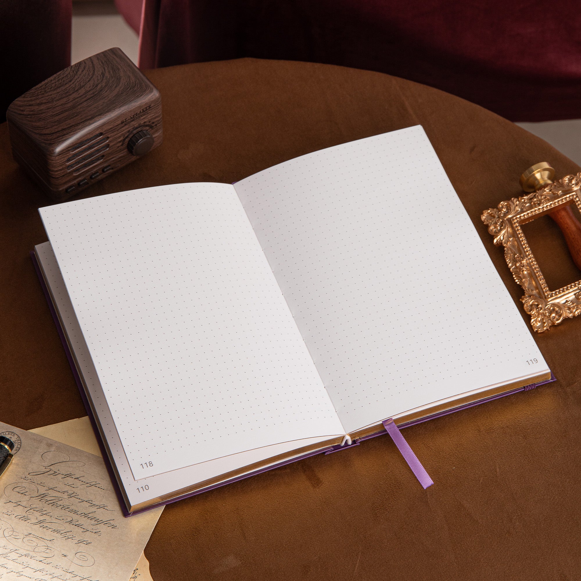 A5 Notebook Silver + 12 Colors Fineliner + 8 Pcs Stencils