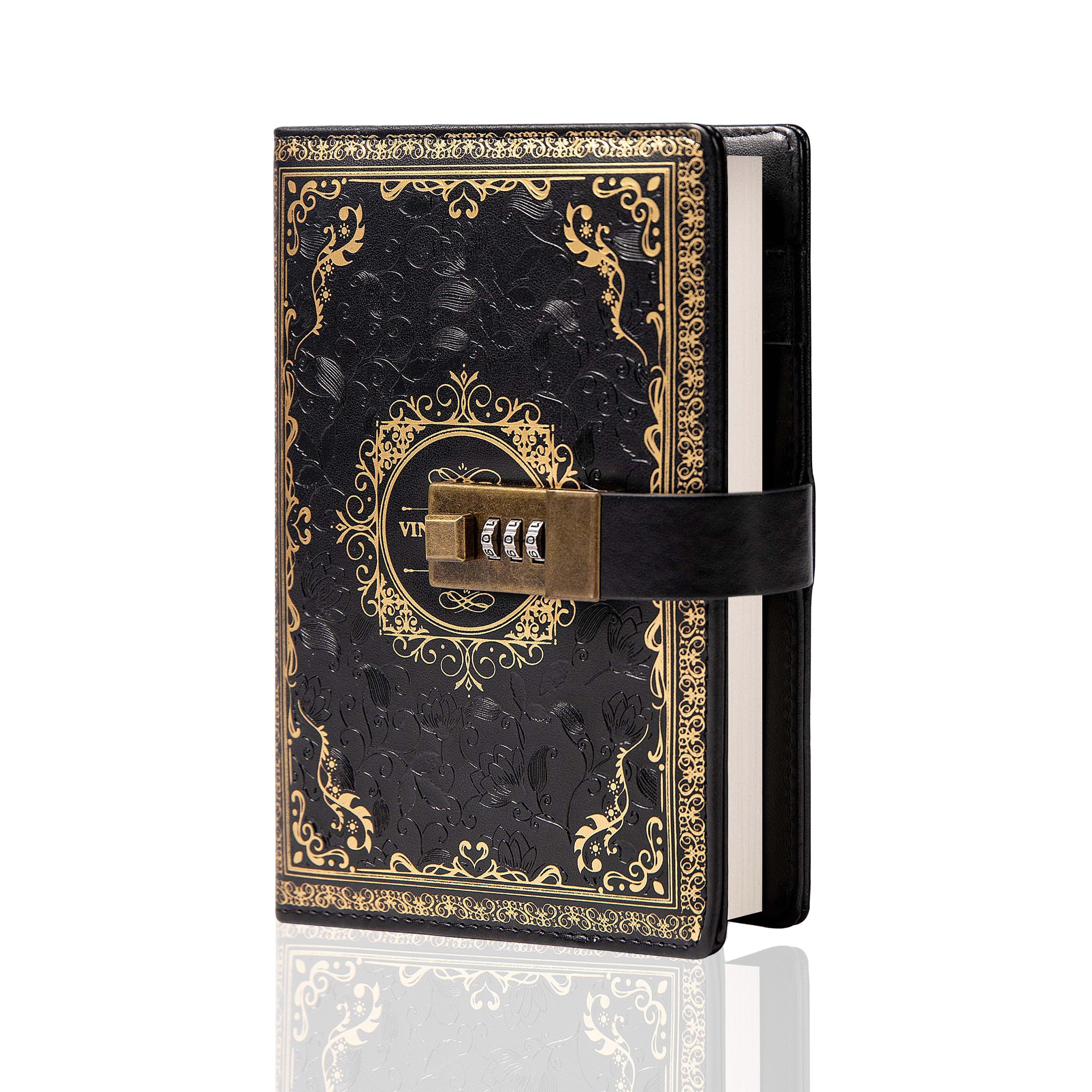 Leather3DVintageFlowerLockJournal-B6-Ruled-Black.jpg