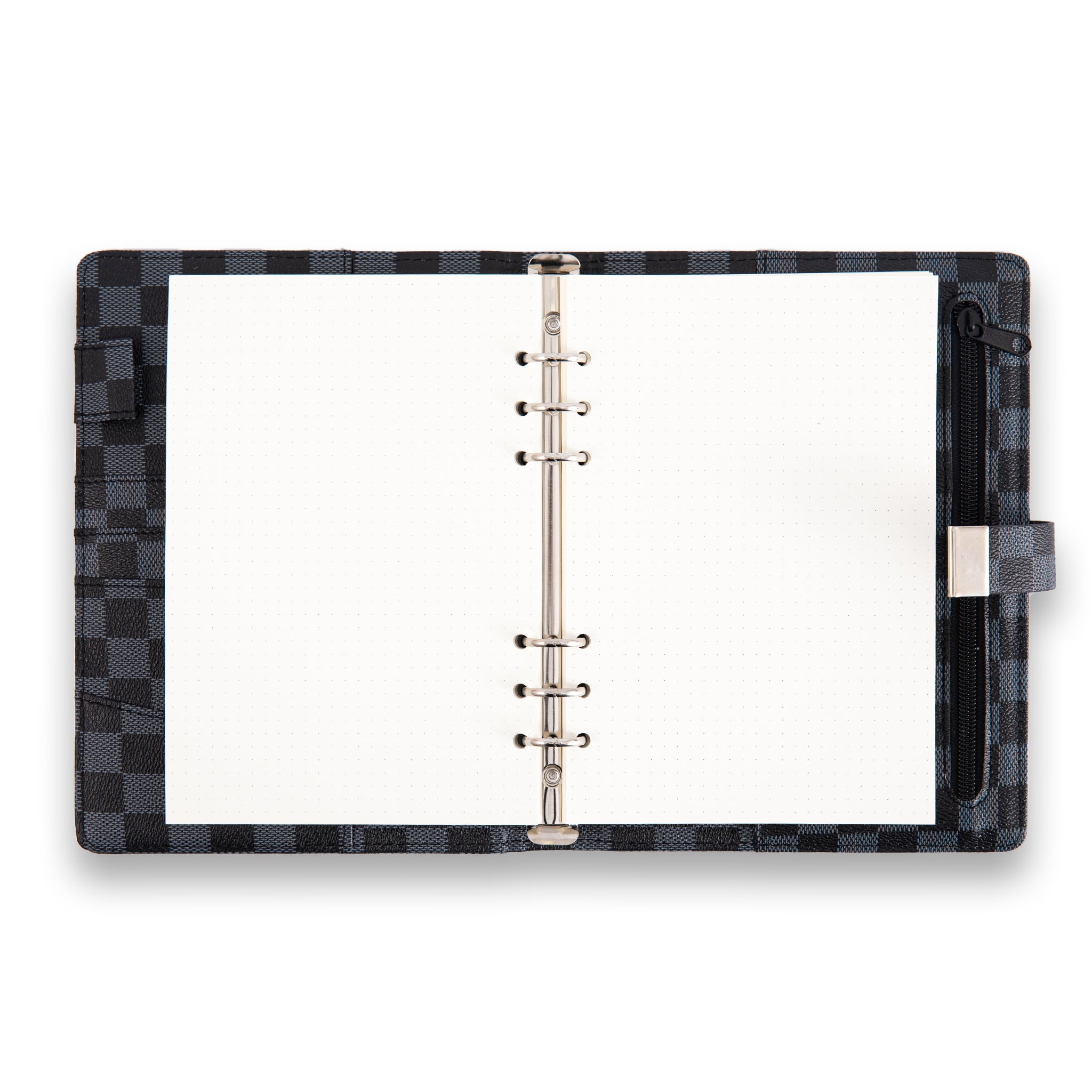 PlaidJournalwithLock-Dotted-Blackbusinessprofessionalworknotebookgift_7.jpg