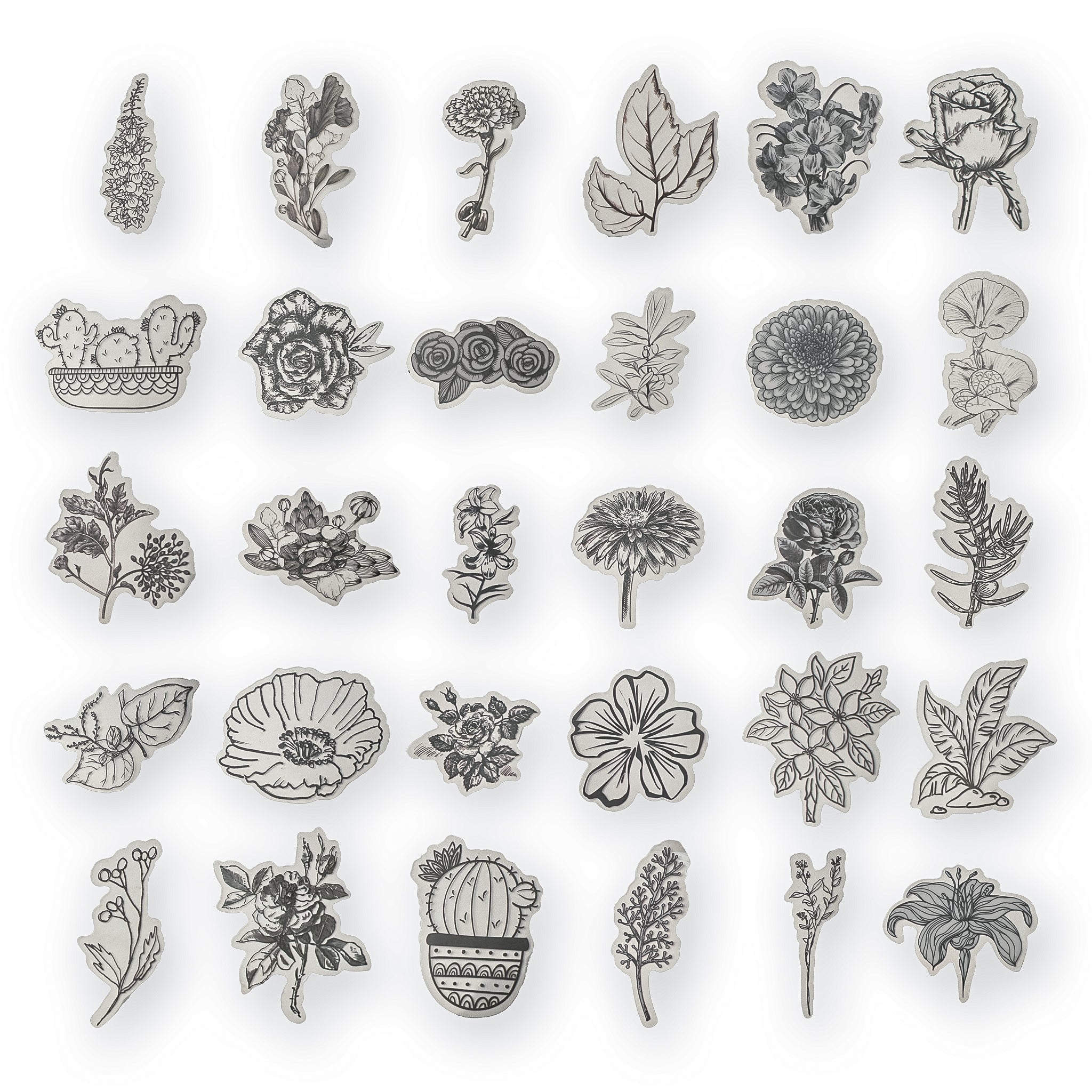 Plant Line Stickers - 60 Pcs