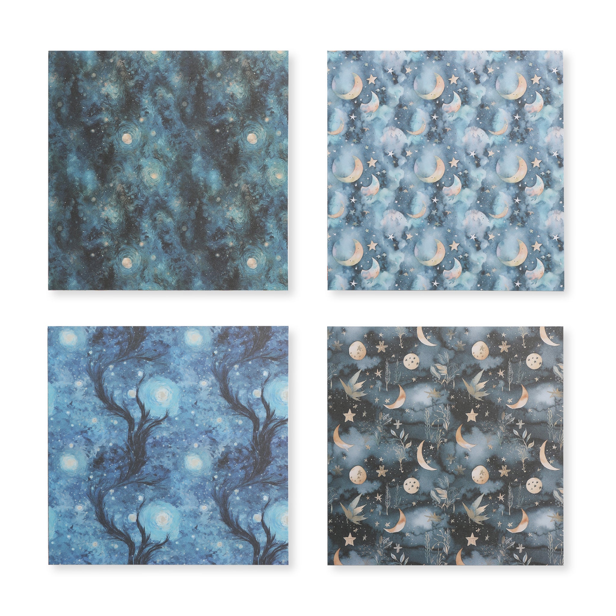 Starry Sky Scrapbook Paper - Blue - 12 Sheets