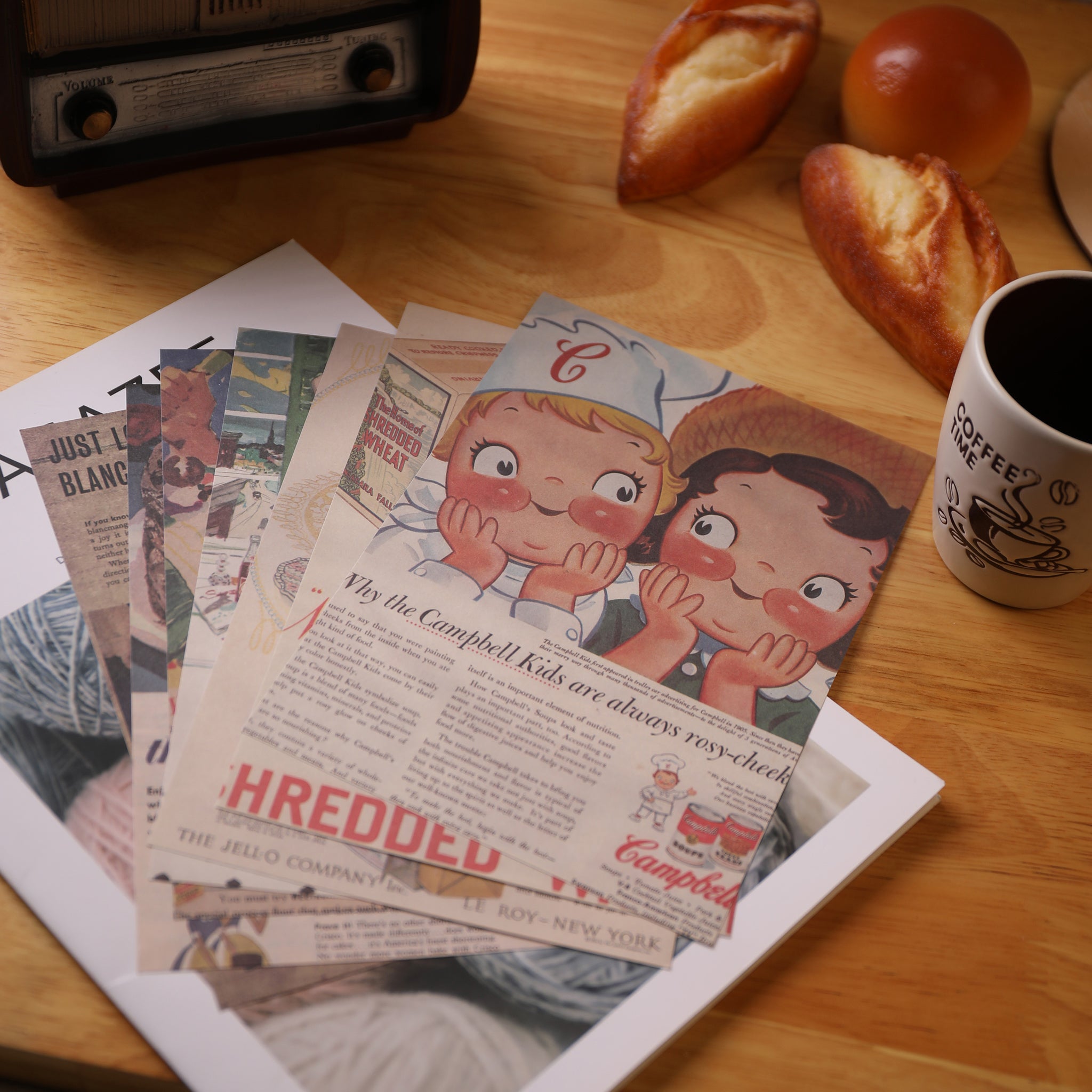 Vintage Scrapbook Paper Pad - Delicious Moments - 30 Sheets