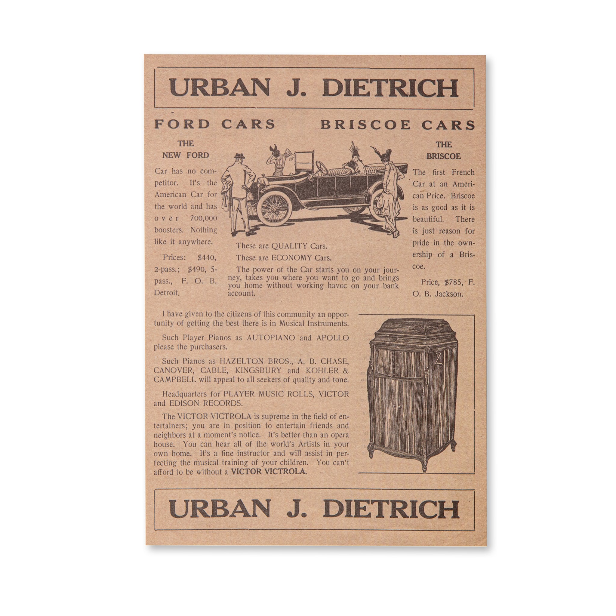 Vintage Scrapbook Paper Pad - Aged Newspaper - 30 Sheets