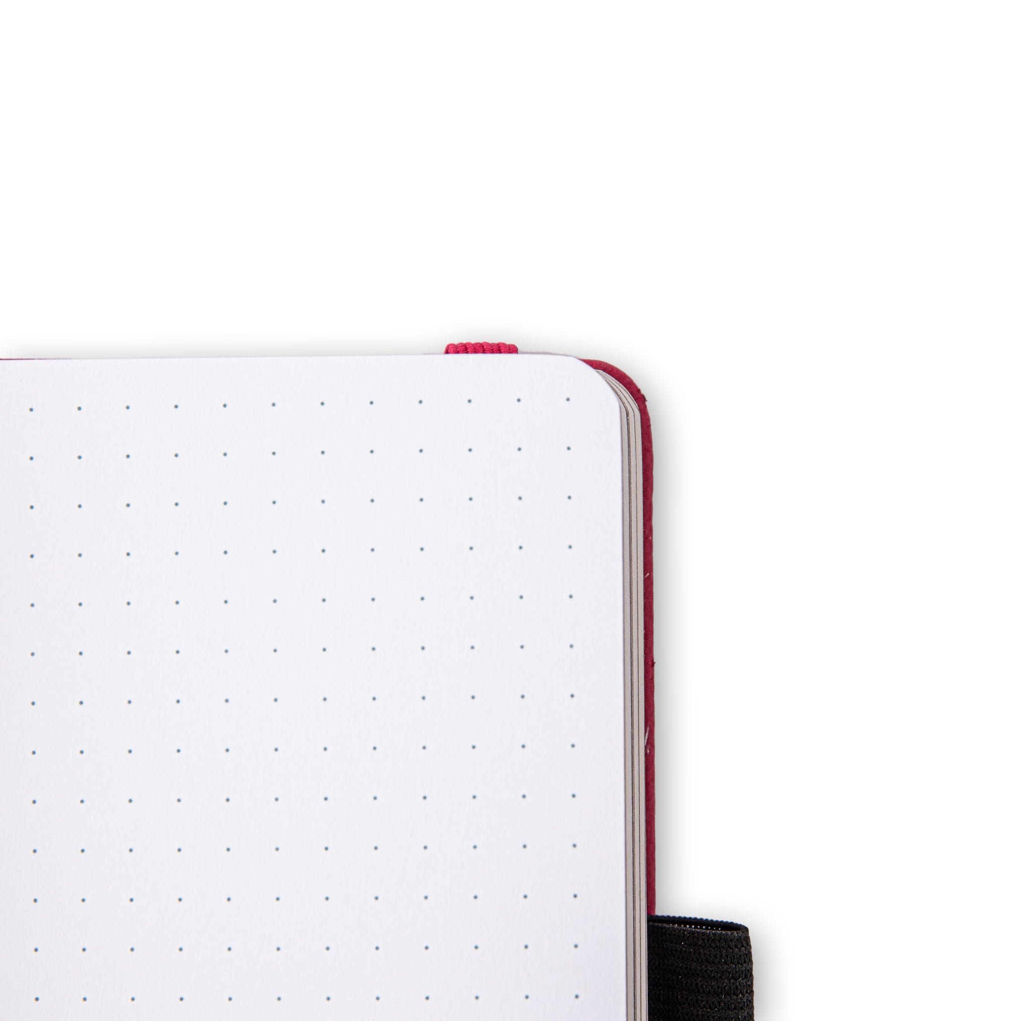 A6 Crimson Flame Dot Grid Notebook