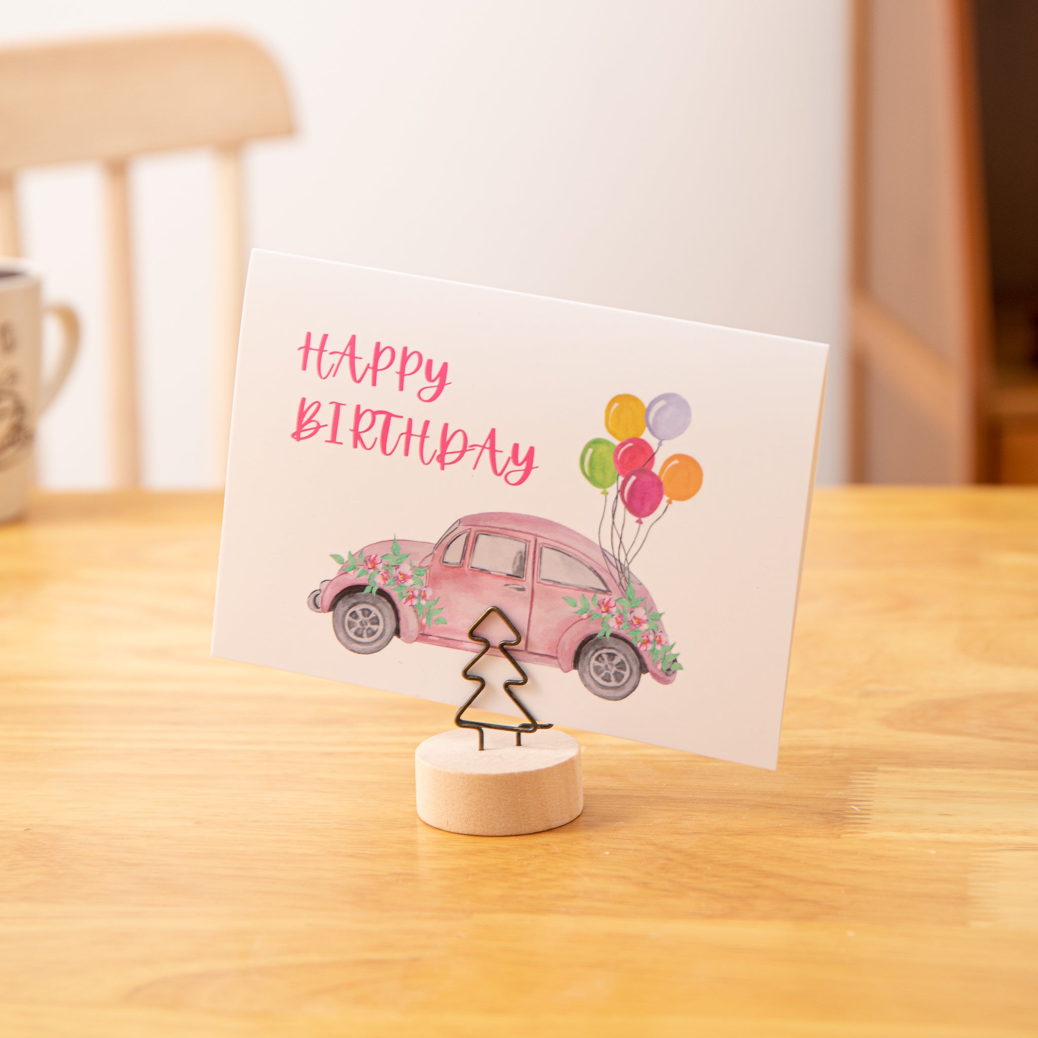 Wooden Card Note Holder - Christmas Tree