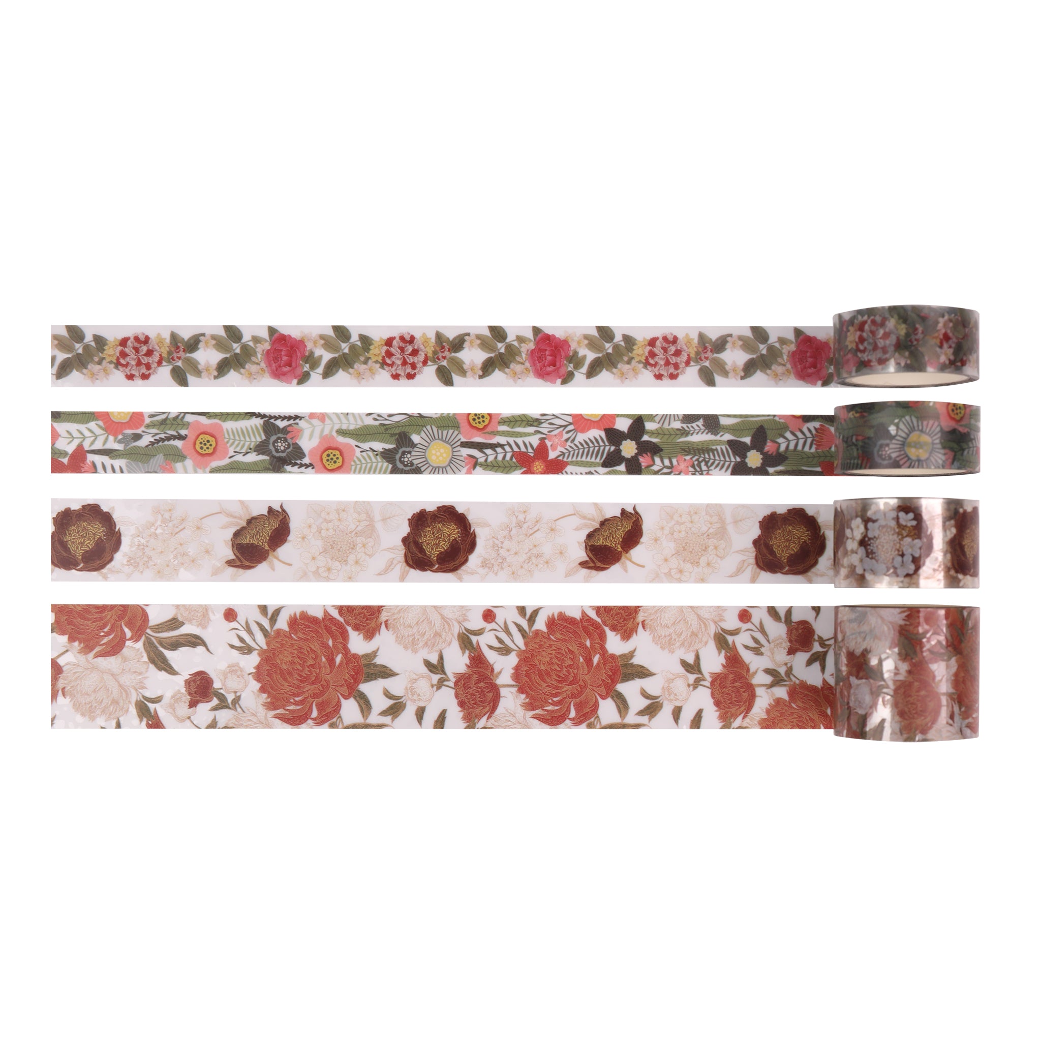 Floral PET Tape - Set of 8