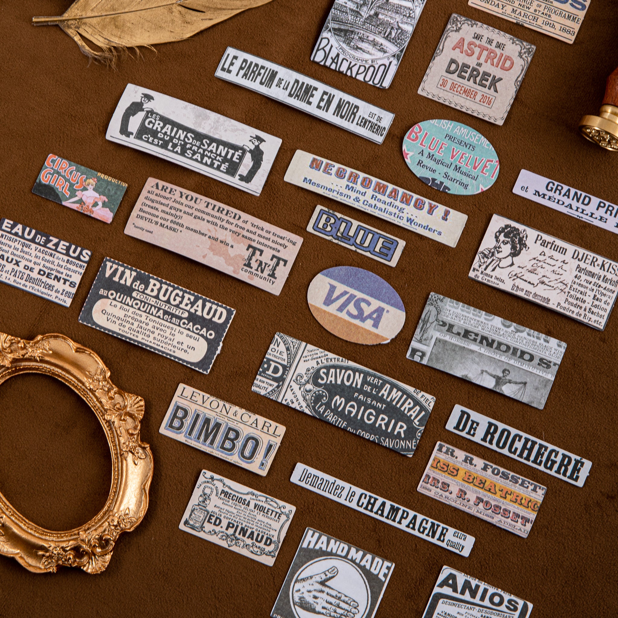 Premium Vintage Decorative Sticker Set