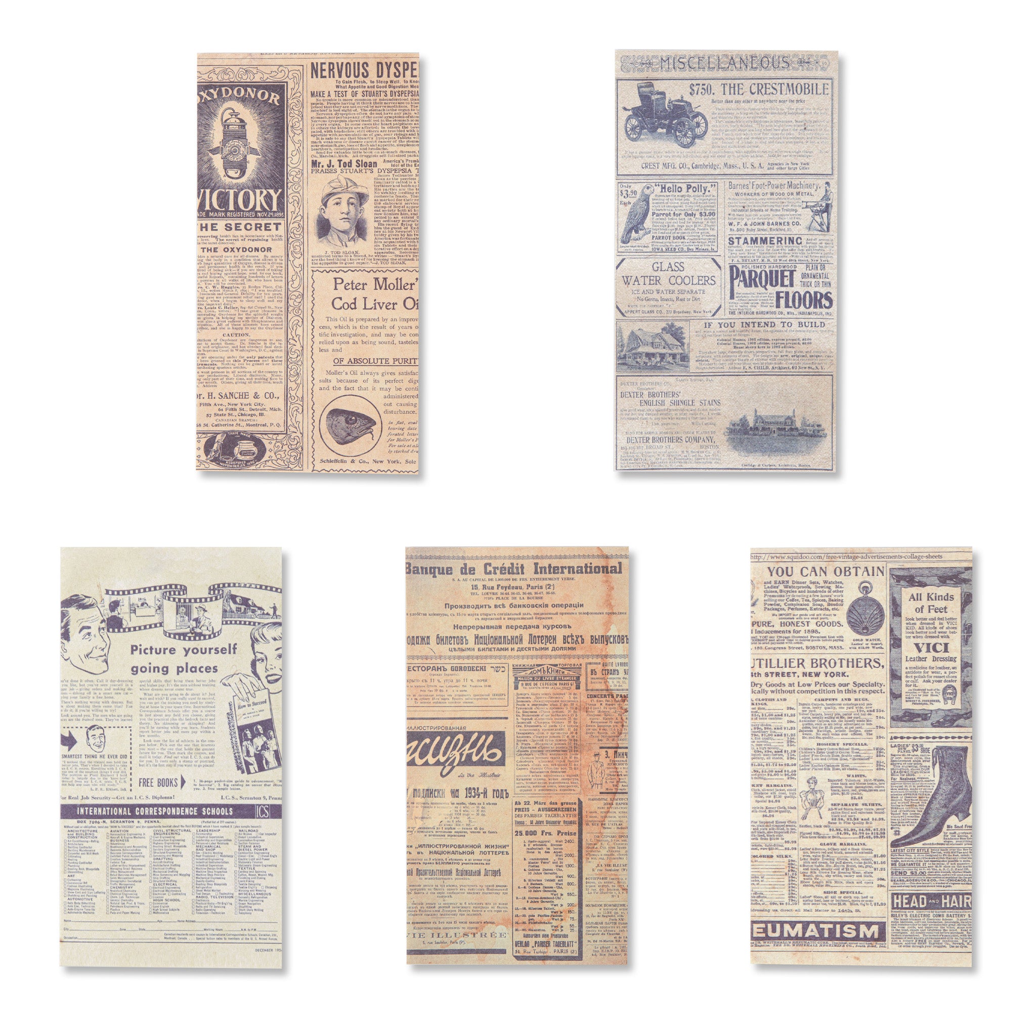 Classic Vintage Scrapbook Paper Collection