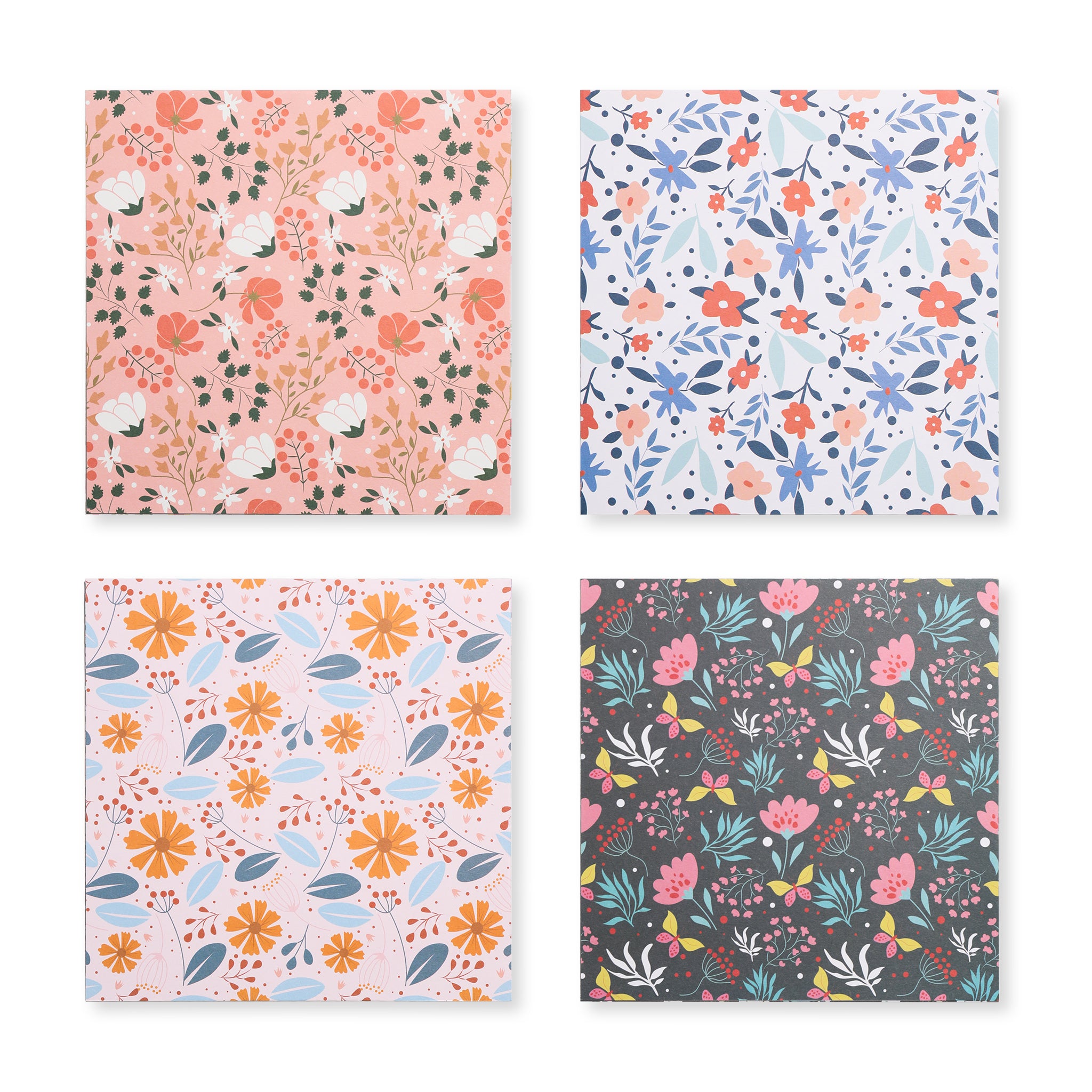 Classic Floral Craft Paper Set