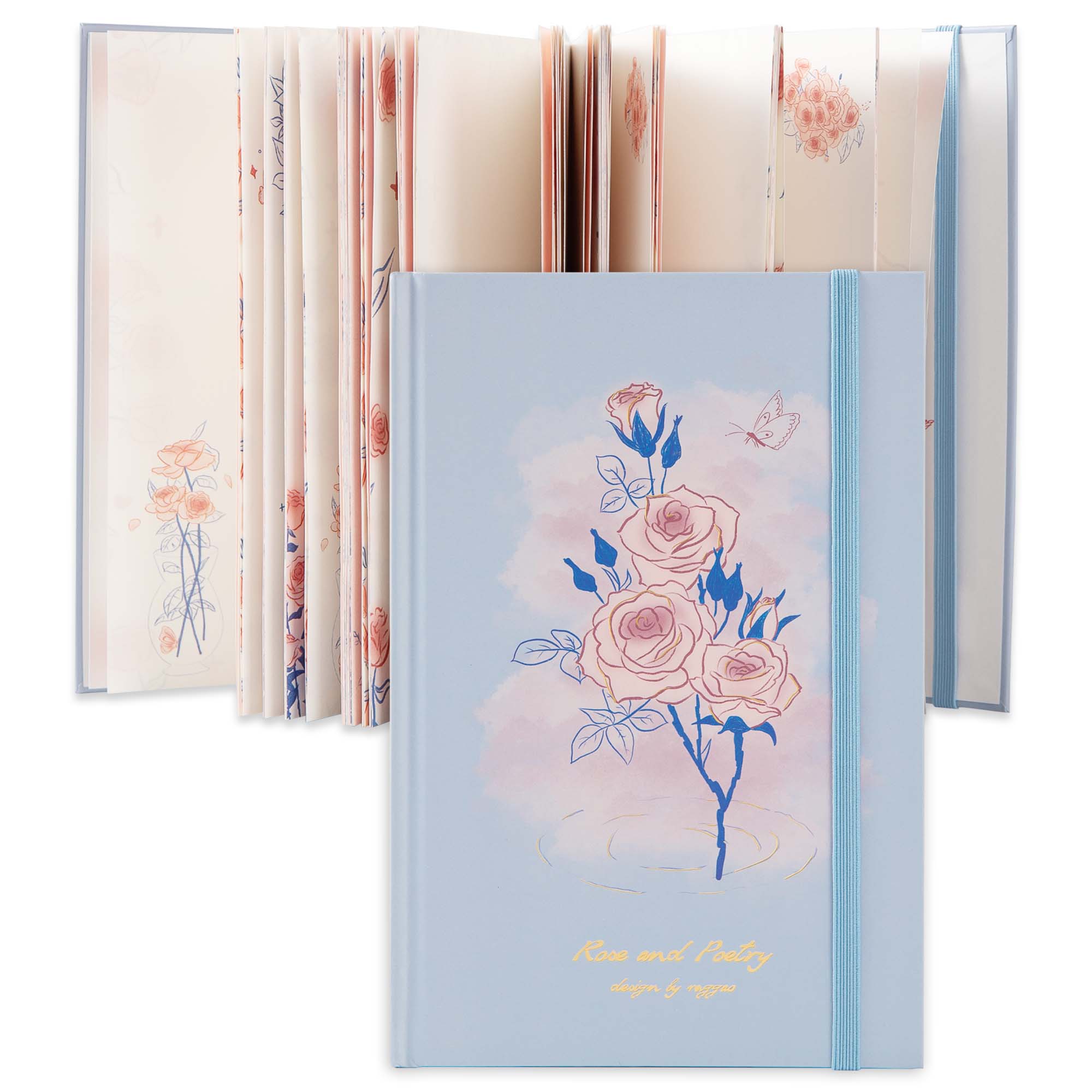 Premium Floral Hardcover Notebook