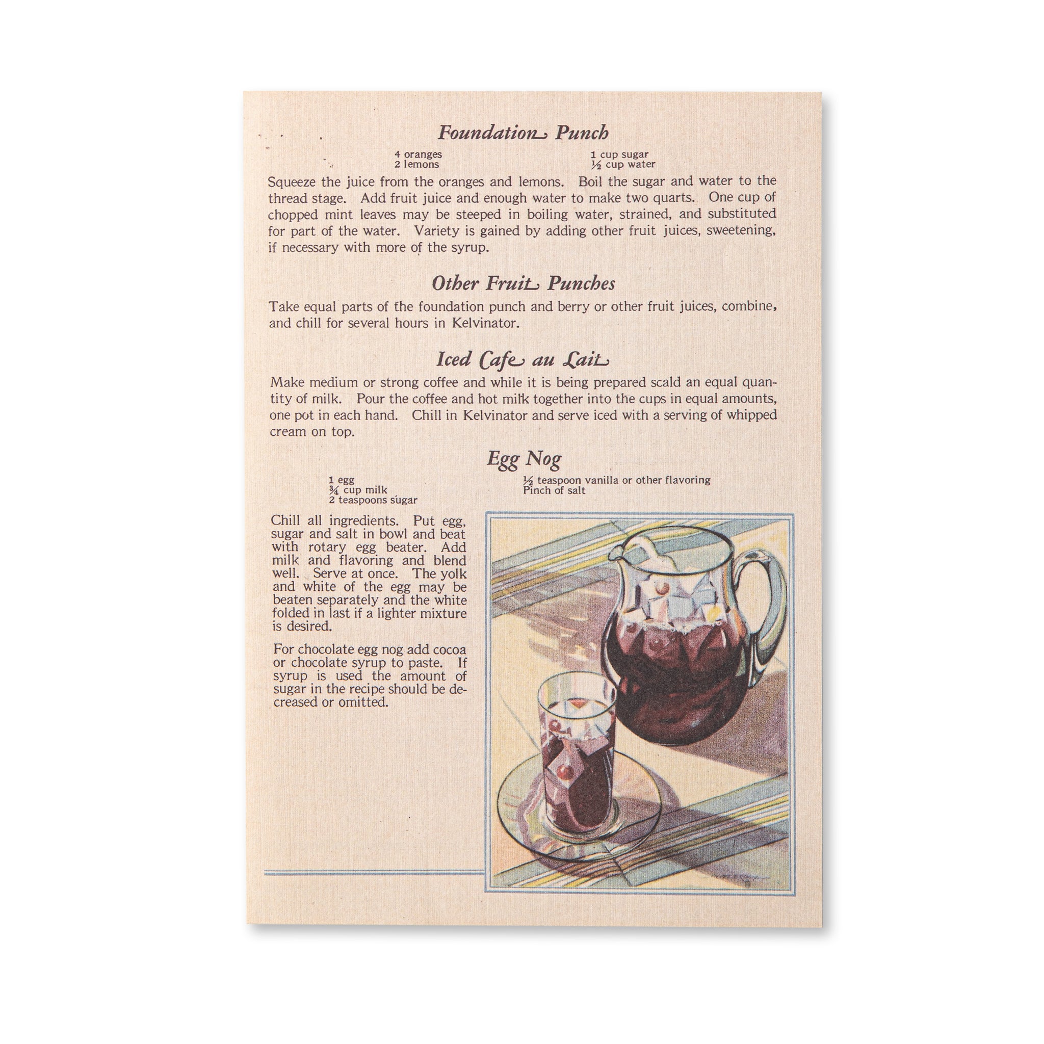Vintage Recipe Paper Pad